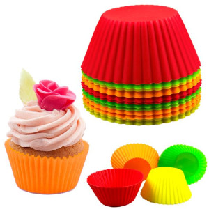 Foremki Silikonowe Babeczki Muffiny Zestaw 12szt