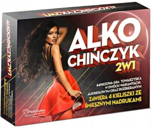 Gra Alkochińczyk 2w1 Rozbierany Imprezowa Zabawny Prezent Alkoholowa