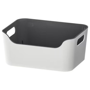 Ikea Variera Pudełko Pojemnik Czarny 24x17 Cm