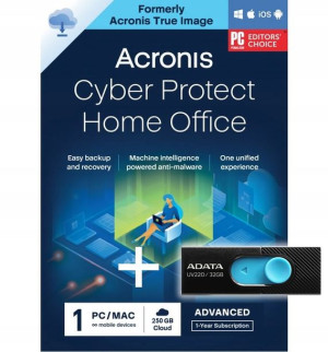 Acronis True Image Cyber Protect Home Office PL 1 rok + Pendrive 32GB