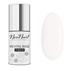 7649 NeoNail Baza Lakier Hybrydowy 7,2ml Revital Base Fiber Milky Cloud