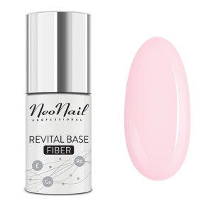 7650 NeoNail Baza Lakier Hybrydowy 7,2ml Revital Base Fiber Rosy Blush