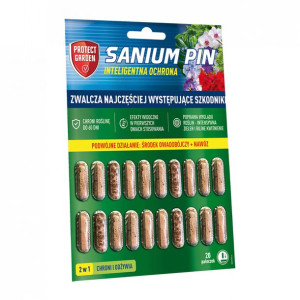 Sanium Pin 2w1 Środek Pałeczki Owadobójcze Doglebowe Na Szkodniki Z Nawozem