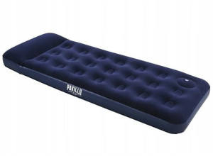 Materac z pompką 185x76x22 welurowy flokowany