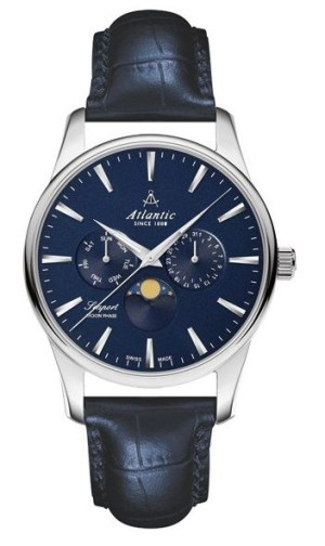 Zegarek Męski ATLANTIC 56550.41.51 Fazy Księżyca