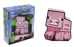LAMPKA MINECRAFT ŚWINKA PIG Pig Box Light / 16 cm