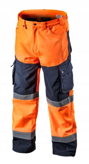 Spodnie robocze softshell pomarańczowe S NEO