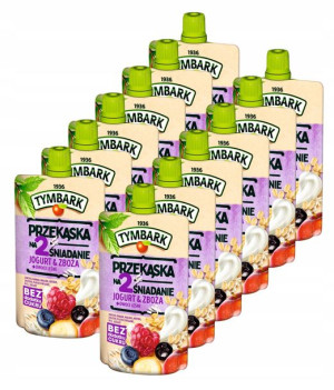 Mus Tymbark Przekąska Jogurt OWOCE LEŚNE 12x100g