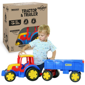Wader 66100 Traktor Gigant  z przyczepą Mega Zestaw