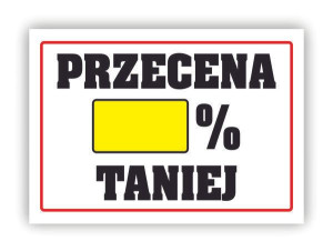 Tablica laminowana A4 - przecena % taniej