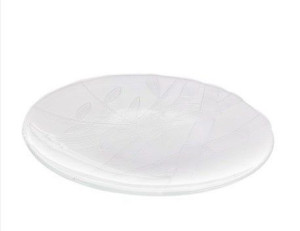 Talerz Deserowy Szklany Bambus Jasło 20 Cm