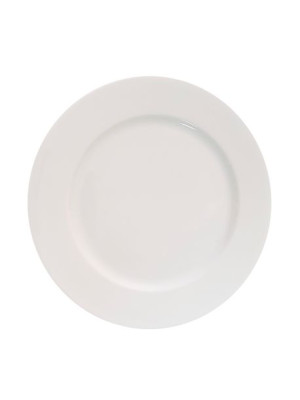 Talerz Płytki Obiadowy Biały Ćmielów Pułaski Gat Ii 25 Cm