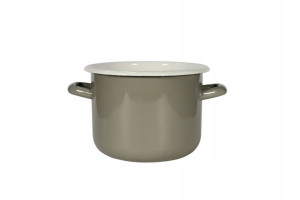 Garnek Emaliowany Elo-pol Siwy Szary 18 Cm 3,4 L