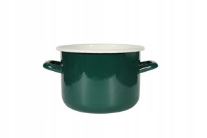 Garnek Emaliowany Elo-pol Zielony 16 Cm 2,4 L
