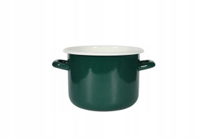 Garnek Emaliowany Elo-pol Zielony 14 Cm 1,7 L