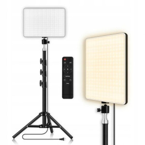 Lampa Studyjna do Zdjęć 240LED ze Statywem + Pilot