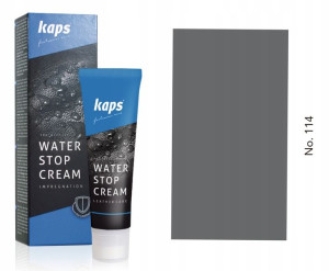 Impregnujący krem do butów z woskiem pszczelim - Kaps Water Stop 75 ml