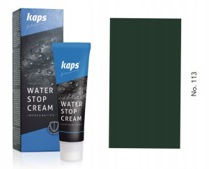 Impregnujący krem do butów z woskiem pszczelim - Kaps Water Stop 75 ml