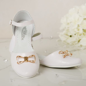 Buty komunijne dziewczęce KBD-707 - Rozmiar: 31 - długość wkładki 21 cm