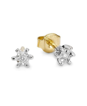 Kolczyki z brylantami 0,03ct