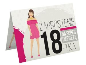 Zaproszenia na 18 Urodziny Osiemnastkę A6wz53