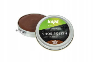 Czyszcząca impregnująca pasta z woskiem do butów - Kaps Shoe Polish 50 ml