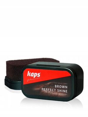 Gąbka do czyszczenia butów nadająca połysk brązowa - Brown Perfect Shine