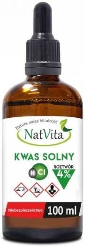 Kwas Solny roztwór 4% 100 ml - NatVita