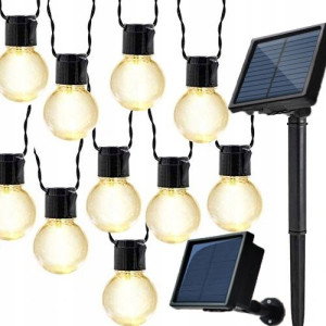 Zestaw Girlanda Świetlna Solarna Lampki Ogrodowe