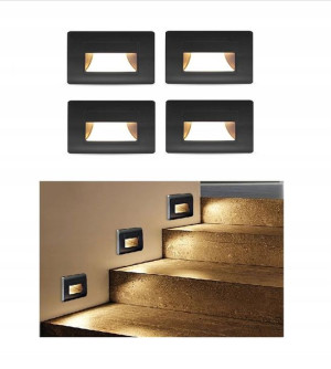 Zestaw Lamp 4szt Kinkiet Czujnik Ruchu Korytarz