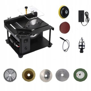 Zestaw Mini Piła Stołowa Pilarka 11w1 + Tarcze