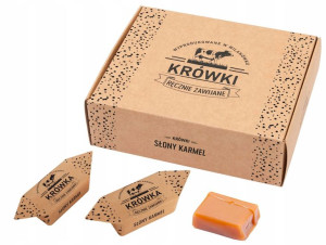 Krówki ciągutki słony karmel w pudełku 250g
