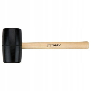 Młotek gumowy 63 mm/680 g trzonek drewniany TOPEX 02A345