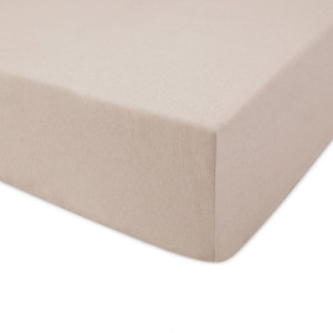 Prześcieradło jersey z gumką BASIC BEŻ 220x200