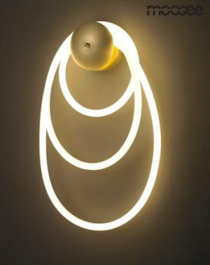MOOSEE lampa ścienna SERPIENTE złota