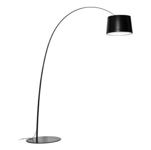 Lampa podłogowa CLEO czarna - włókno szklane, metal