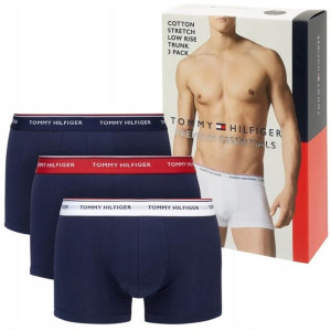 Bokserki TOMMY HILFIGER granatowe męskie M