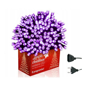 Światełka lampki wewnętrzne/zewnętrzne 100 LED RÓŻOWE 7716