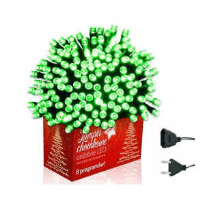 Światełka lampki wewnętrzne/zewnętrzne 100 LED ZIELONE GS-111