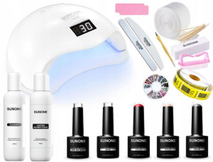Duży Zestaw Do Hybryd Manicure Lampa Led 125 Szt