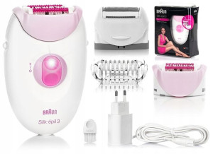 Depilator Do Ciała Braun Silk-epil3 Golarka Zestaw