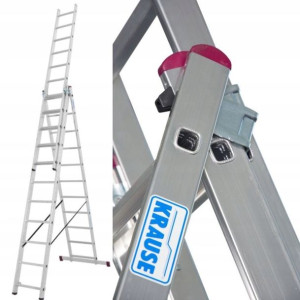 Drabina Aluminiowa Krause 3x11 Rozkładana Gratis