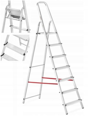Domowa Drabina Aluminiowa 1x7 Rozkładana 340cm