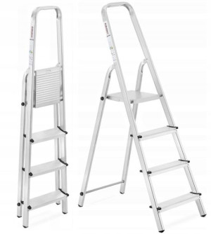 Domowa Drabina Aluminiowa 1x4 Rozkładana 275cm