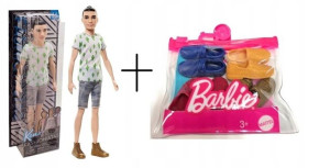 Barbie Fashionistas Ken Zestaw Buty Gratis