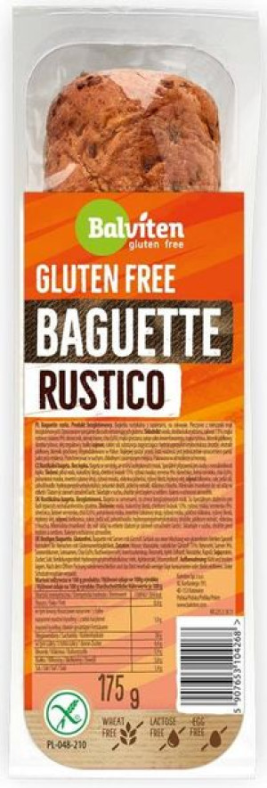 Bagietka rustykalna wieloziarnista bezglutenowa 175 g - Balviten