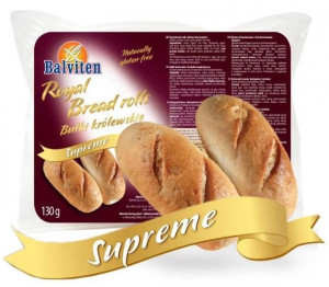 Bułki królewskie Supreme bezglutenowe 130 g (2x65g) - Balviten