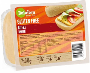 Bułki podłużne jasne bezglutenowe 100 g (2x50g) - Balviten