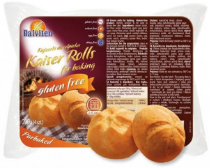 Bułki kajzerki do odpieku bezglutenowe 200 g (4x50g) bułka kajzerka - Balvi