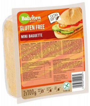Mini Bagietki bezglutenowe 200 g (2x100g) bułki - Balviten
